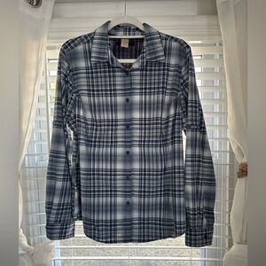 Women’s Blue Plaid Shirt